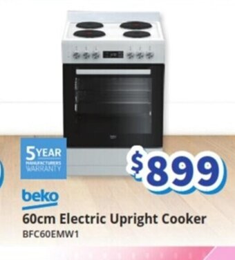 Bi-Rite beko 60cm Electric Upright Cooker BFC60EMW1 offer