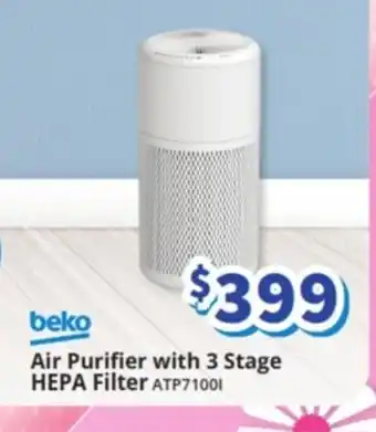 Bi-Rite beko Air Purifier with 3 Stage HEPA Filter ATP71001 offer