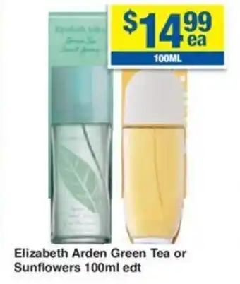 My Chemist Elizabeth Arden Green Tea or Sunflowers 100ml edt offer