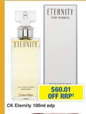 My Chemist CK Eternity 100ml edp offer
