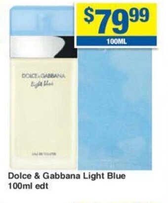 My Chemist Dolce & Gabbana Light Blue 100ml edt offer