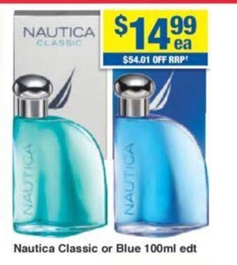My Chemist Nautica Classic or Blue 100ml edt offer