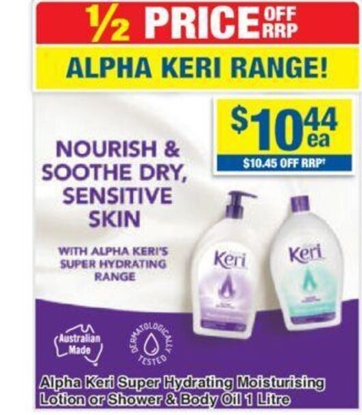 Alpha Keri Super Hydrating Moisturising Lotion or Shower & Body Oil 1