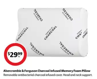 Coles Abercrombie & Ferguson Charcoal Infused Memory Foam Pillow offer