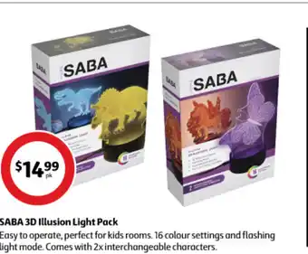 Coles SABA 3D Illusion Light Pack offer