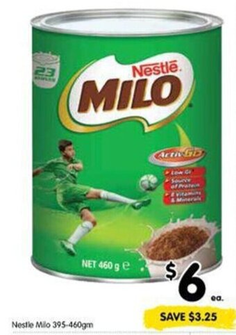 Spar Nestle Milo 395-460gm offer