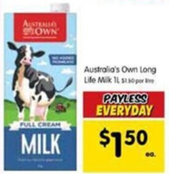 Spar Australia's Own Long Life Milk 1L offer