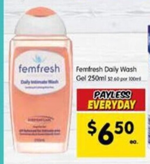 Femfresh Daily Wash Gel 250ml offer at Spar