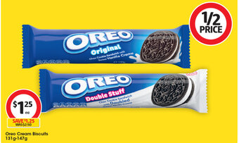 Coles Oreo Cream Biscuits 131g-147g offer