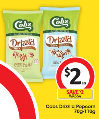Coles Cobs Drizzl'd Popcorn 70g-110g offer