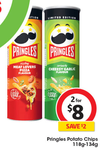 Coles Pringles Potato Chips 118g-134g offer