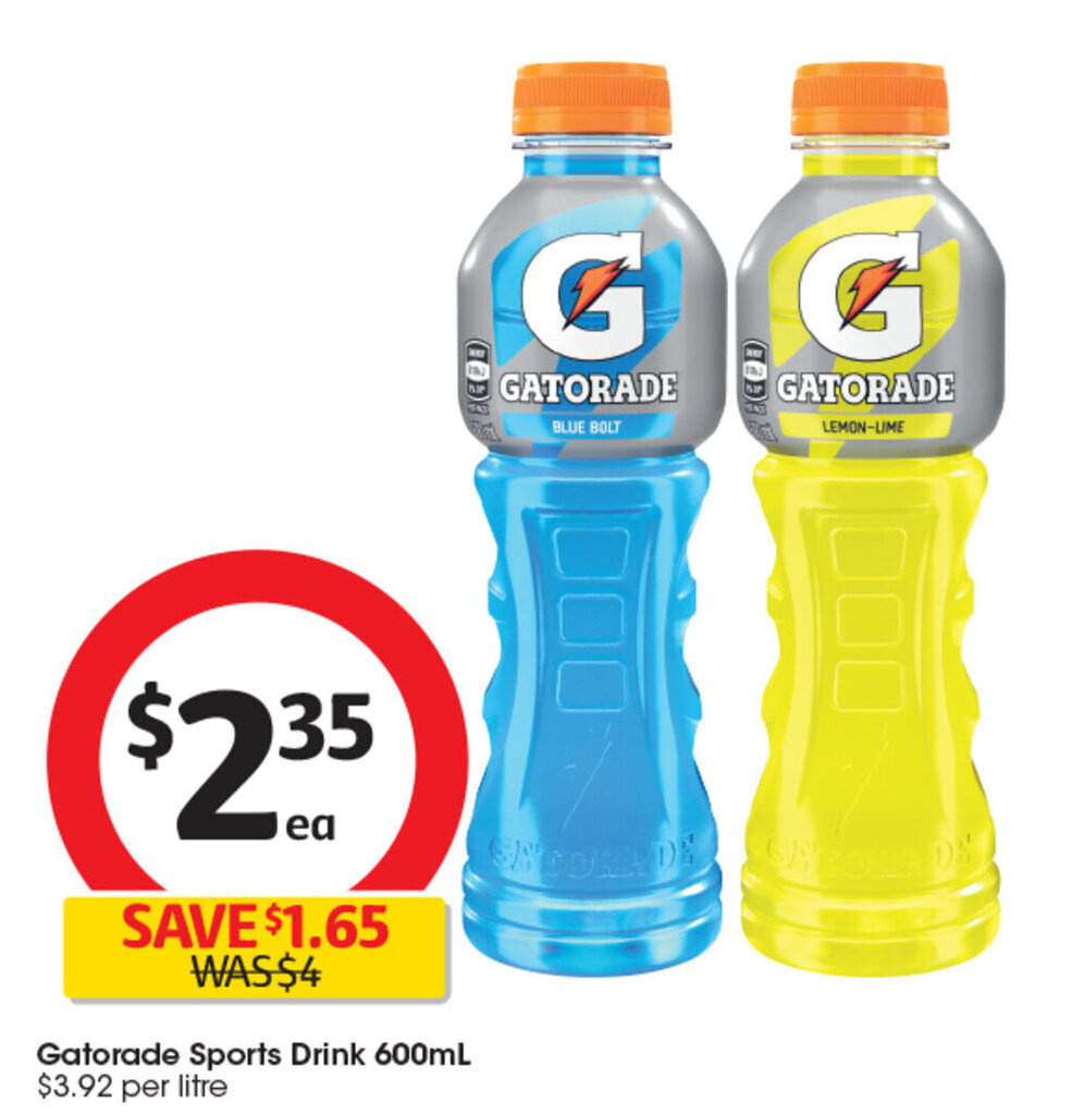 Gatorade Sports Drink 600mL offer at Coles