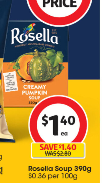 Coles Rosella Soup 390g offer