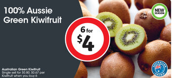 Coles Australian Green Kiwifruit offer