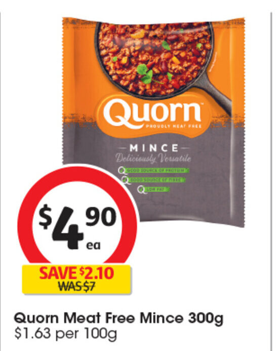 Quorn Meat Free Mince 300g offer at Coles