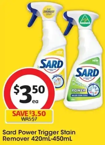 Coles Sard Power Trigger Stain Remover 420mL-450mL offer