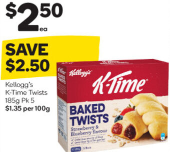 Kellogg's K-Time Twists 185g Pk 5