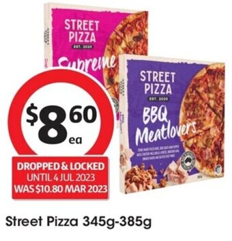 Coles Street Pizza 345g-385g offer
