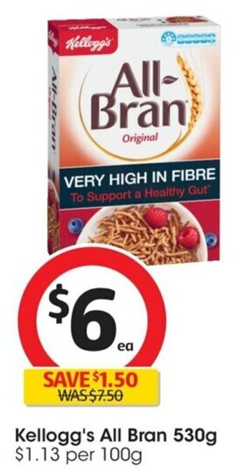 Coles Kellogg's All Bran 530g offer