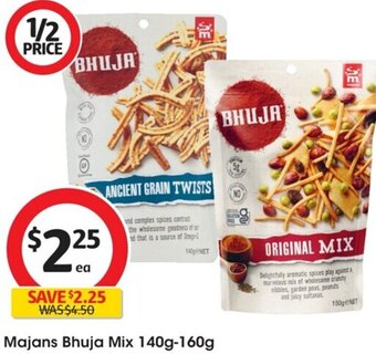 Coles Majans Bhuja Mix 140g-160g offer