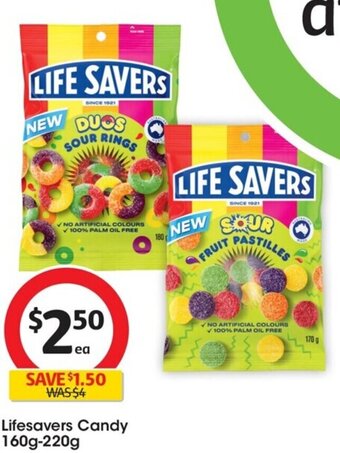 Coles Lifesavers Candy 160g-220g offer
