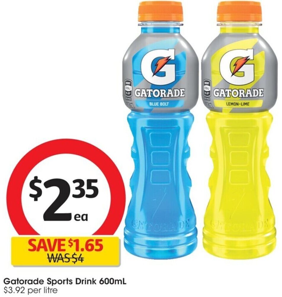 Gatorade Sports Drink 600mL offer at Coles