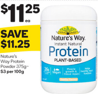 Woolworths Nature's Way Protein Powder 375g offer