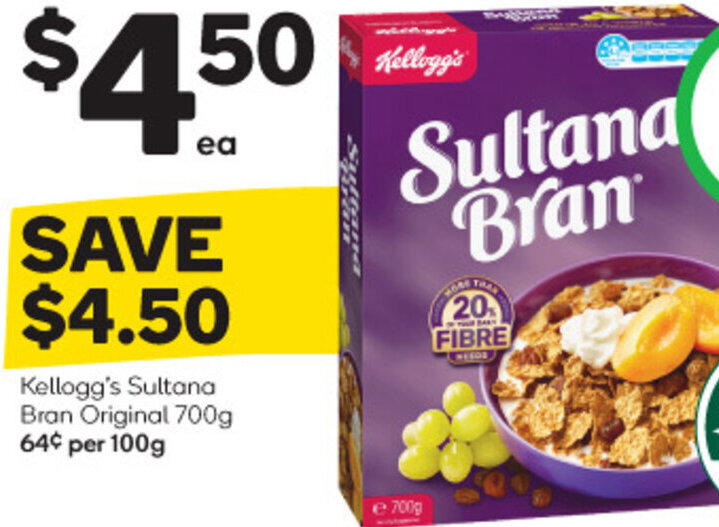 Kellogg's Sultana Bran Original 700g offer at Woolworths