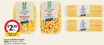 Coles Cucina Matese Pasta 500g offer