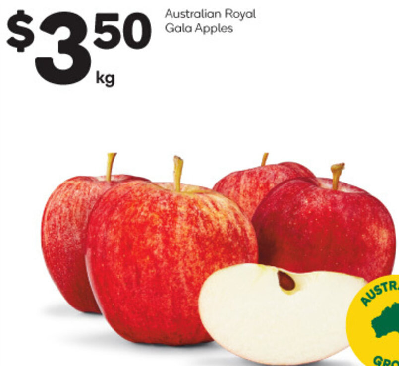 Australian Royal Gala Apples offer at Woolworths