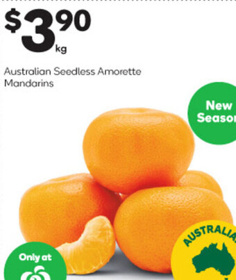 Woolworths Australian Seedless Amorette Mandarins offer