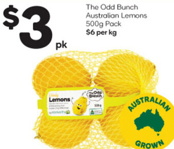 Woolworths The Odd Bunch Australian Lemons 500g Pack offer