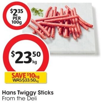 Coles Hans Twiggy Sticks offer