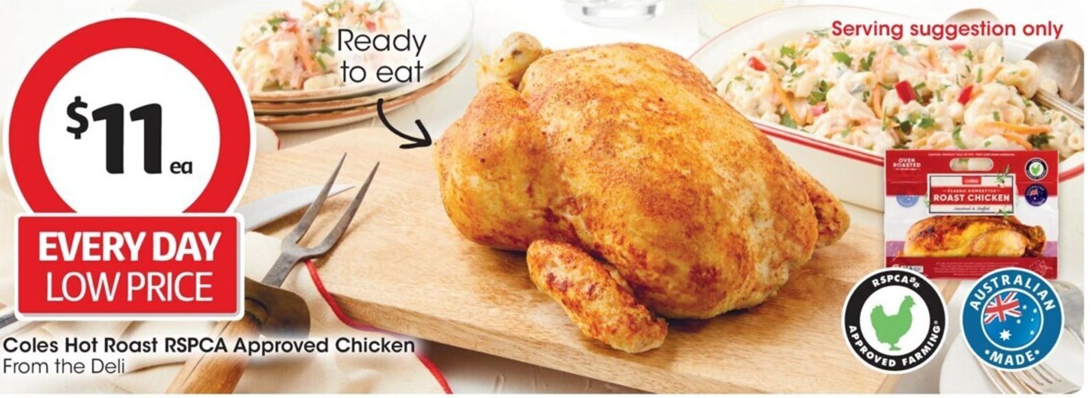 Coles Hot Roast RSPCA Approved Chicken offer at Coles