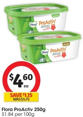 Coles Flora ProActiv 250g offer