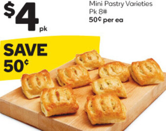Woolworths Mini Pastry Varieties Pk 8# offer