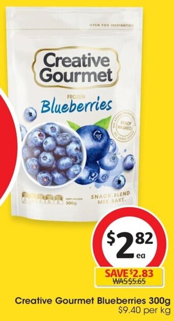 Coles Creative Gourmet Blueberries 300g offer