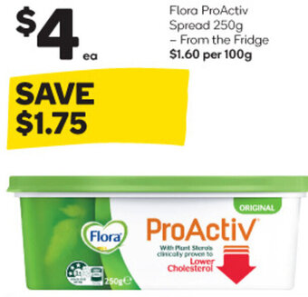 Woolworths Flora ProActiv Spread 250g offer