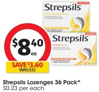 Coles Strepsils Lozenges 36 Pack offer