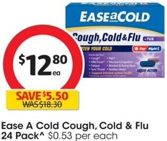 Coles Ease A Cold Cough, Cold & Flue 24 Pack offer