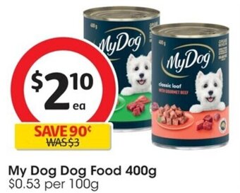 Coles My Dog Dog Food 400g offer