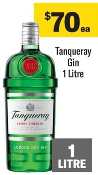 Coles Tanqueray Gin 1 Litre offer