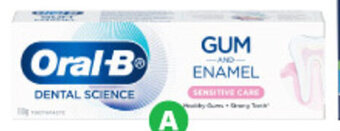 Woolworths Oral-B Gum Care Toothpaste 110g offer