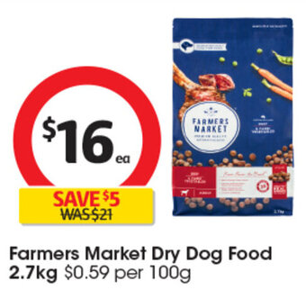 Coles Farmers Market Dry Dog Food 2.7kg offer