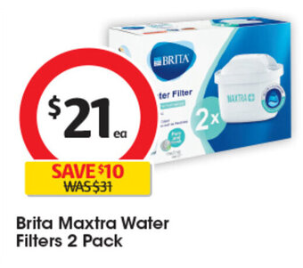 Coles Brita Maxtra Water Filters 2 Pack offer