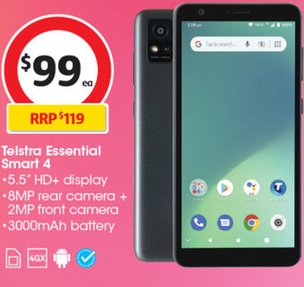 Coles Telstra Essential Smart 4 offer