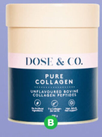 Woolworths Dose & Co. Pure Collagen Unflavoured 200g offer