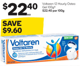 Woolworths Voltaren 12 Hourly Osteo Gel 100g offer