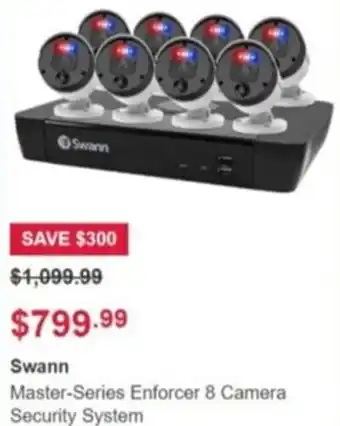 Costco Swann Master-Series Enforcer 8 Camera Security System offer