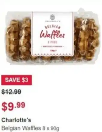 Charlotte's Belgian Waffles 8 x 90g